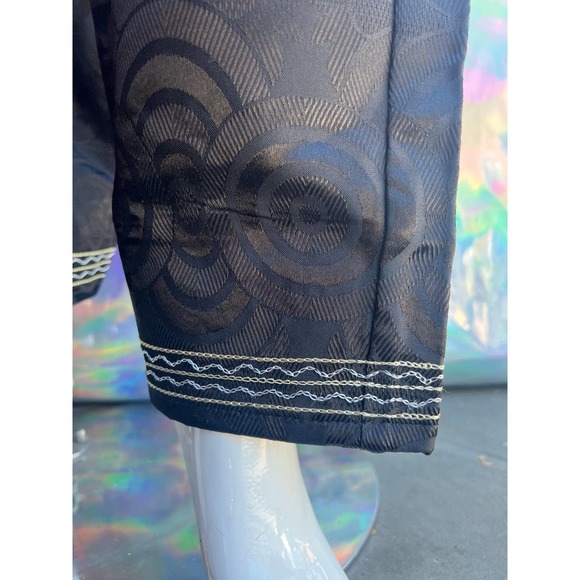 Black Three Piece Ring Design Dashiki Set by Rainbow - Picture 12 of 15